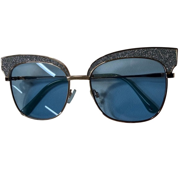 Circus by Sam Edelman Accessories - Circus by Sam Edelman Glitter Cat Eye Sunglasses Rose Gold Mint CC425 GLD